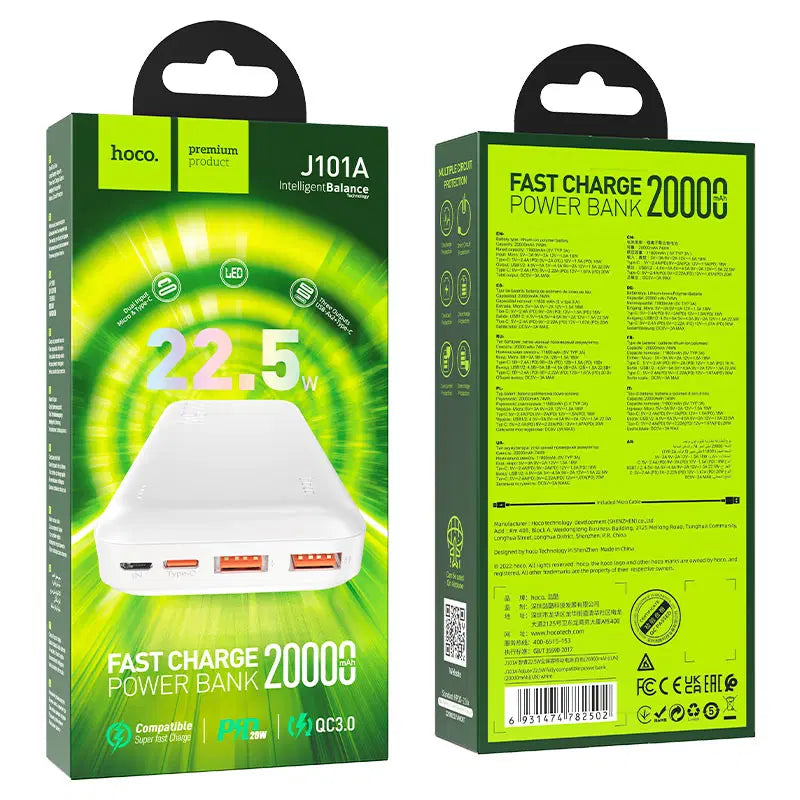 Power Bank Hoco J101A Astute 22.5W 20000mAh